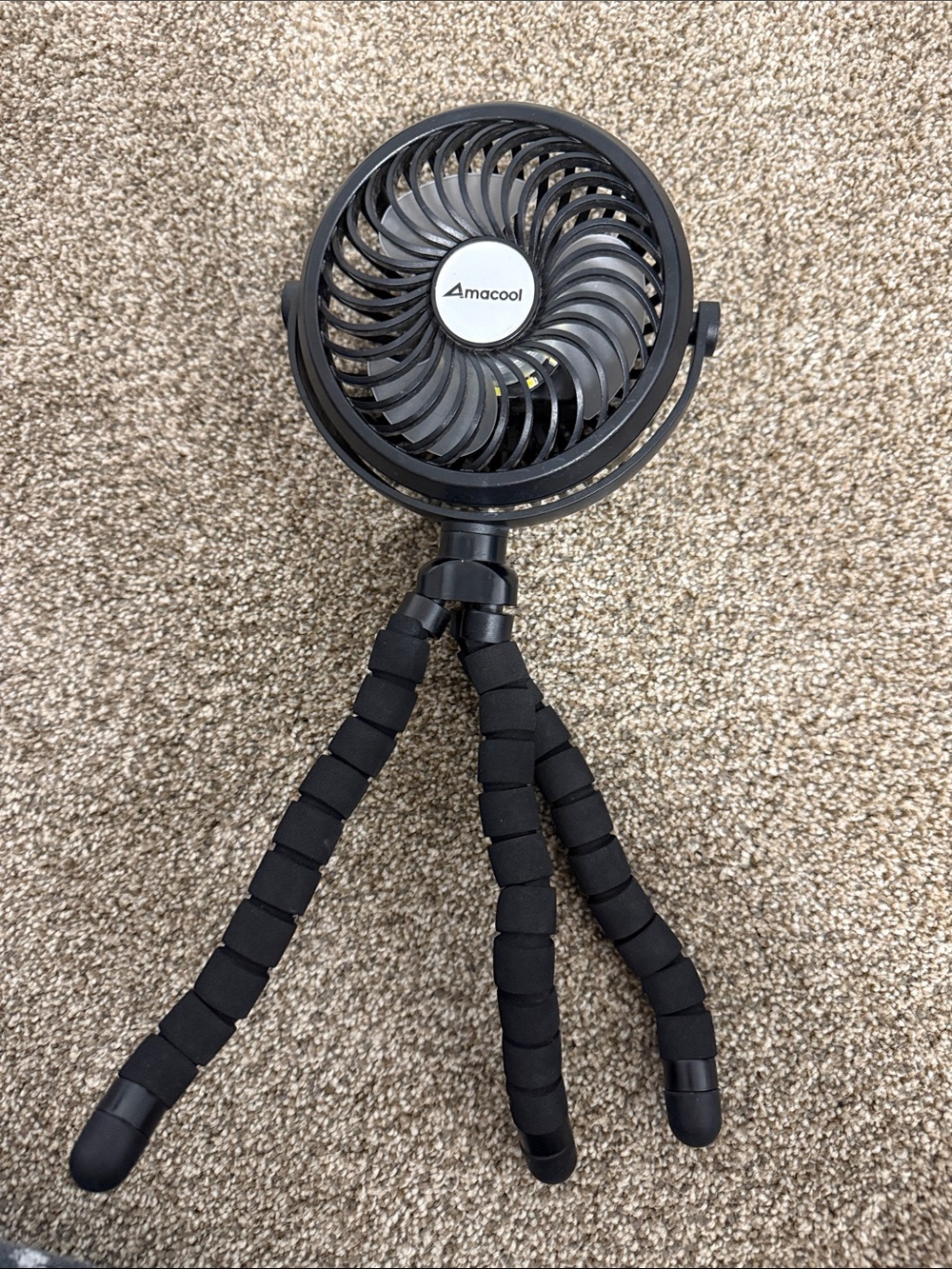 Amacool Mini Tripod Fan - Black
